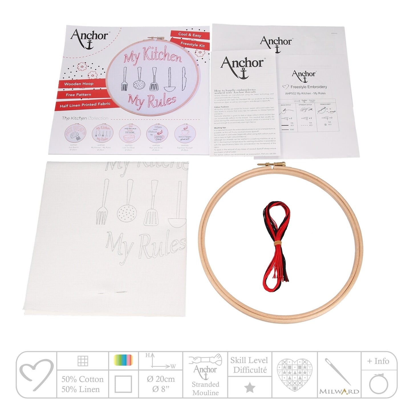 The Kitchen Collection - Kit Ricamo My Kitchen My Rules