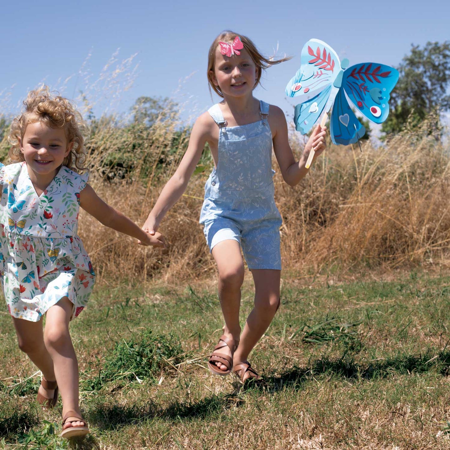 Promo Scampolo Popelin Butterfly Path 100 x 150 cm