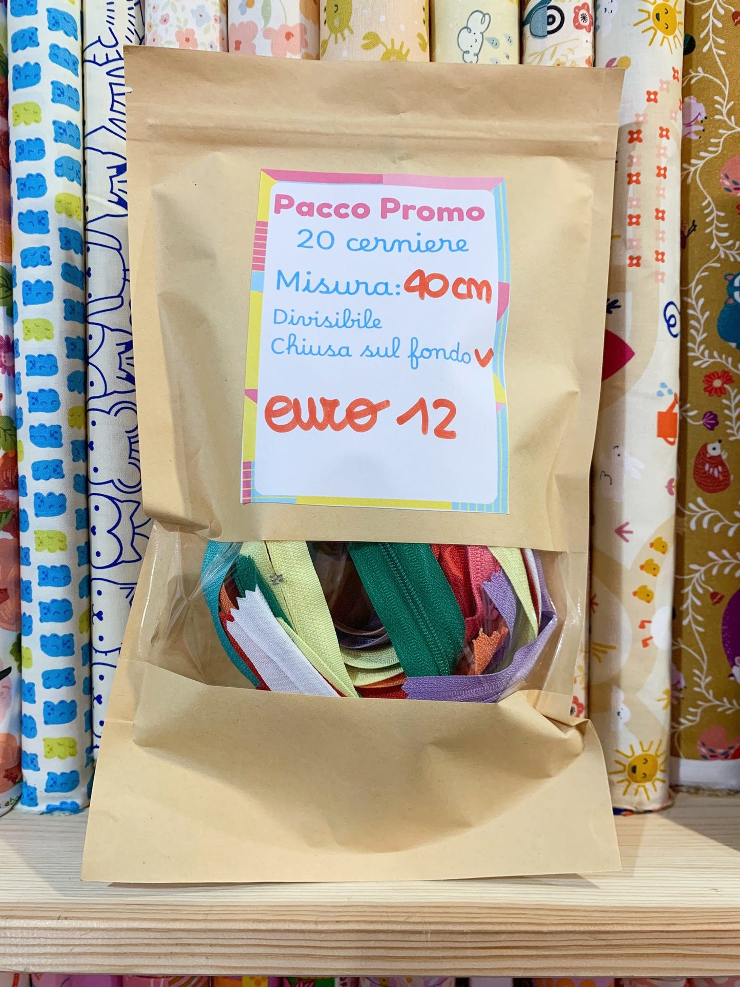 Pacco Promo 20 Cerniere 40 Cm