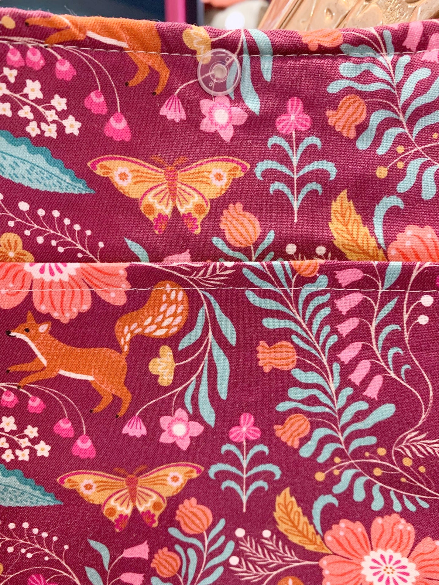 Book Cover Taglia S Wild Folk Deer Damask