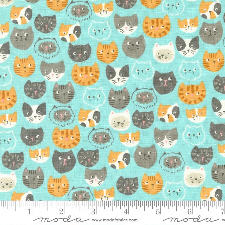 Cotone Americano Here Kitty Kitty Novelty Cats
