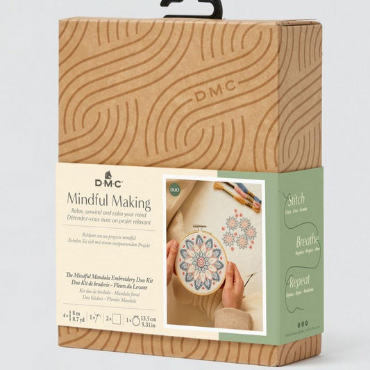 Duo Kit Ricamo Mandala Floreale