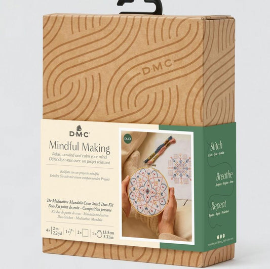 Duo Kit Ricamo Mandala Meditativo