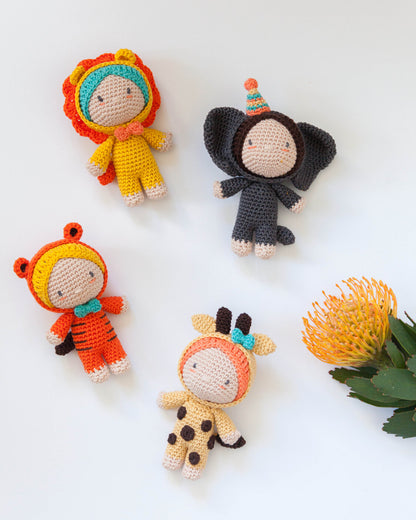 Kit Uncinetto Amigurumi Jungle Dolls Gang