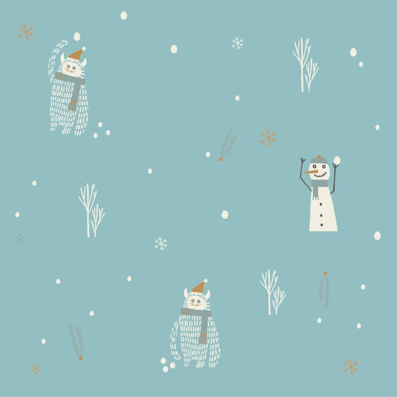 Yeti and Snowman