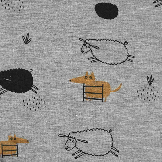 Promo Scampolo Felpa Invernale Melange Black Sheep 200 x 150 cm