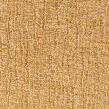 Promo Scampolo Mussola Chambray Mustard 150 x 135 cm