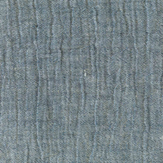 Promo Scampolo Mussola Chambray Jeans 150 x 135 cm
