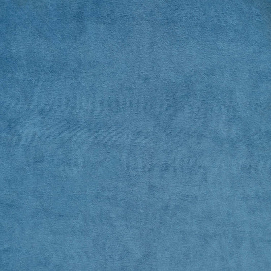Promo Scampolo Knit Velvet Cotton Surf Blue 200 x 175 cm