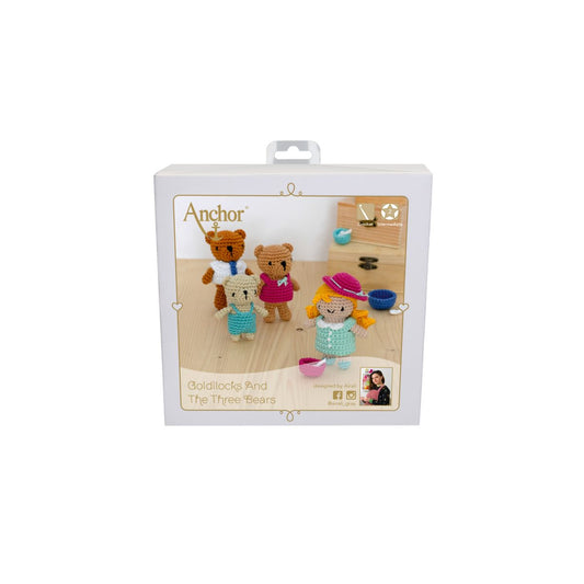 Kit Uncinetto Amigurumi Goldilocks & 3 Bears