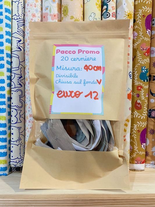 Pacco Promo 20 Cerniere 40 Cm