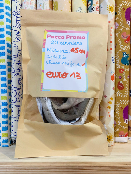 Pacco Promo 20 Cerniere 45 Cm