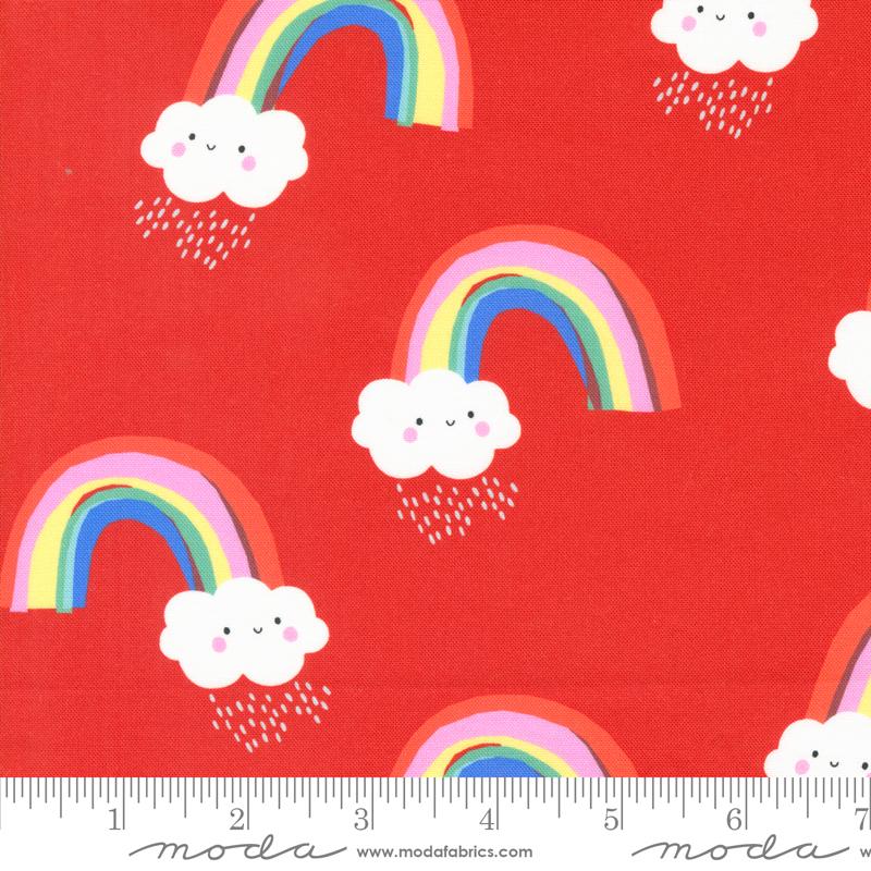 Whatever The Weather Cloud Red Papercut Rainbows