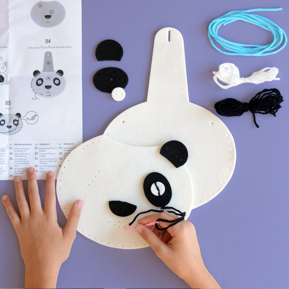 Kit Cucito Per Bambini - Borsetta Panda