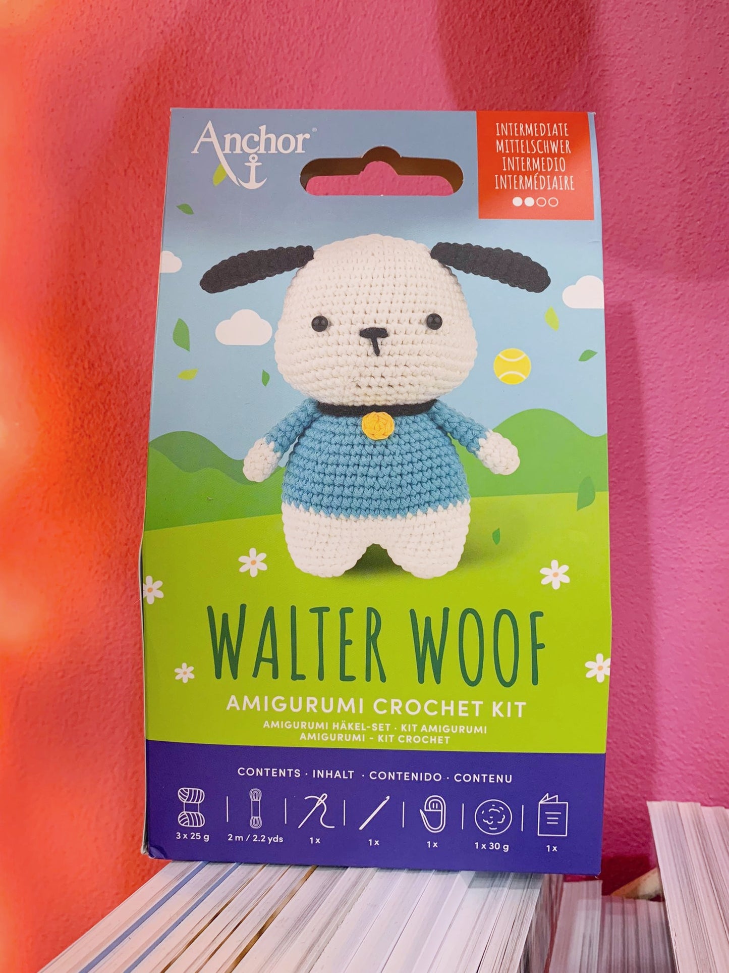 Small Crochet Amigurumi Kit -  Walter Woof