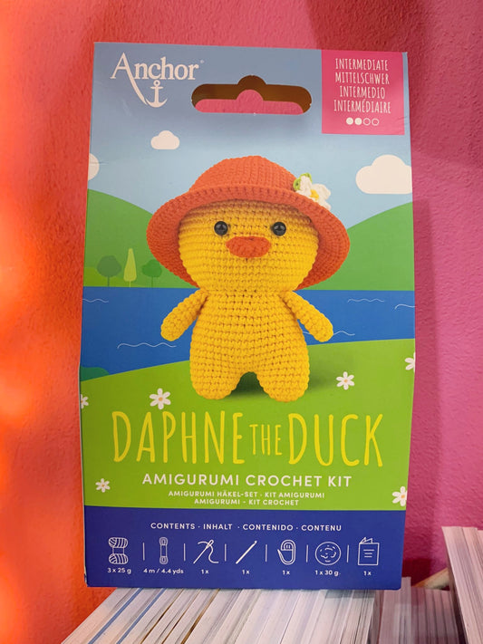 Small Crochet Amigurumi Kit - Daphne The Duck