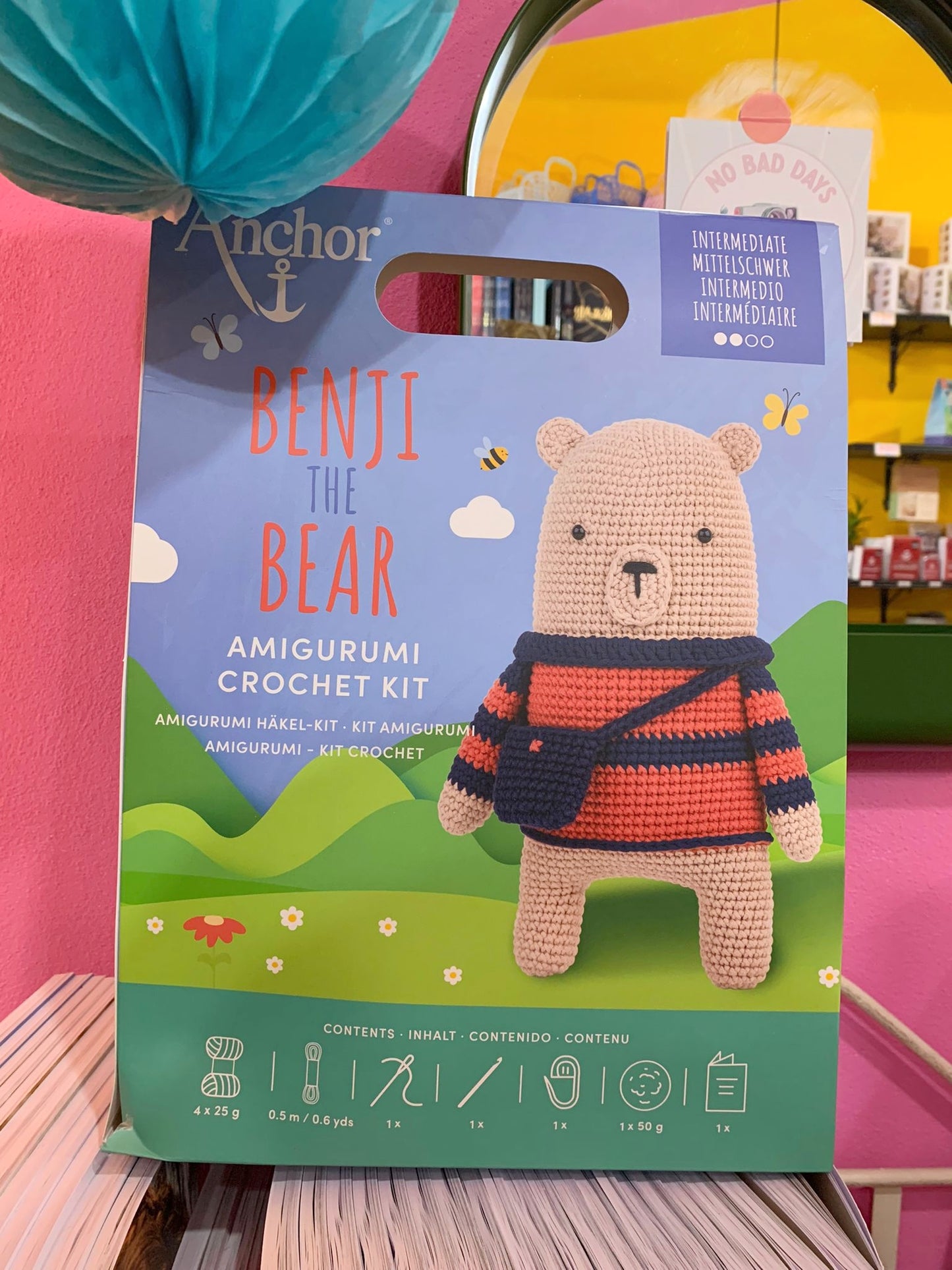 Crochet Amigurumi Kit -  Benji The Bear