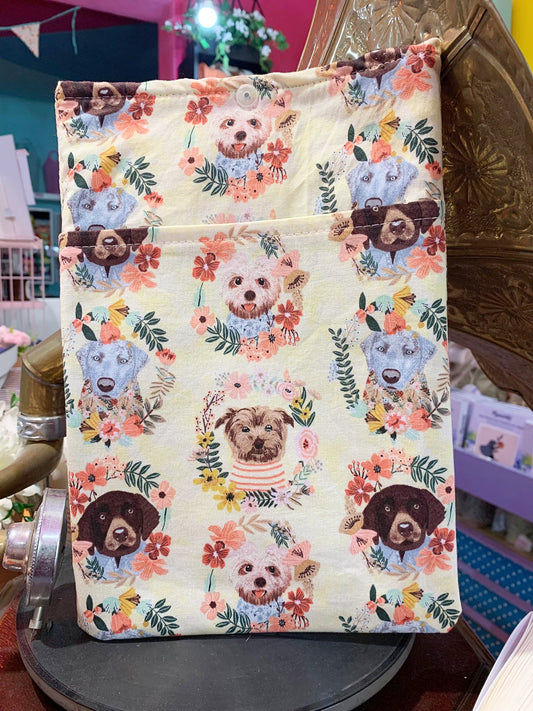 Book Cover Taglia M Puppy Wreaths