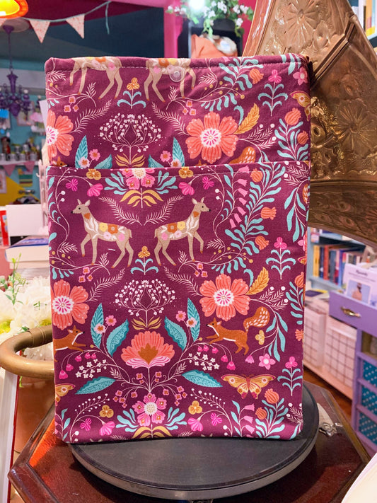Book Cover Taglia M Wild Folk Deer Damask