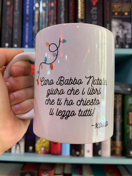 Tazza Babbo Natale Libri Edition (Grafica Vecchia)