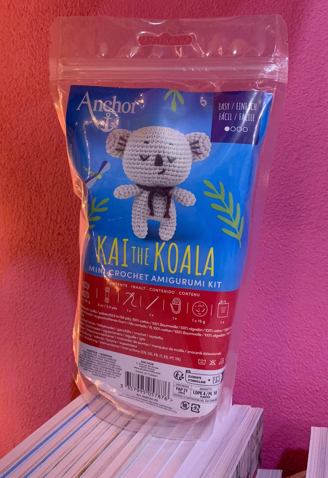 Mini Crochet Amigurumi Kit - Kai The Koala