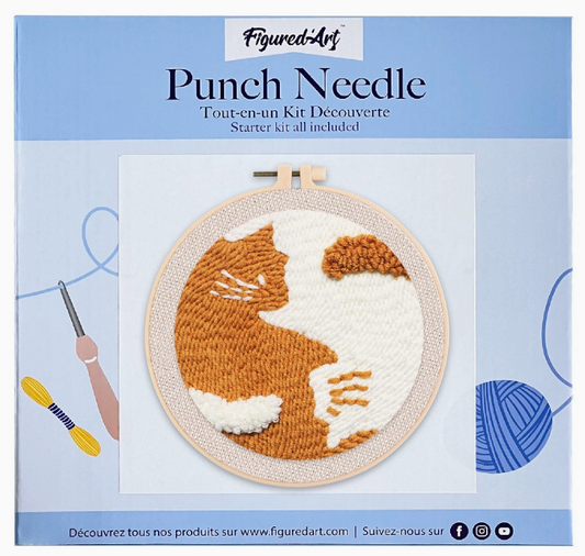 Kit Punch Needle Gatti Yin Yang