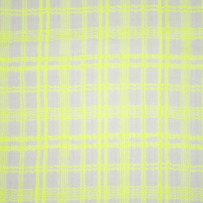 Promo Scampolo Mussola Neon Plaid Neon & Cream 200 x 130 cm