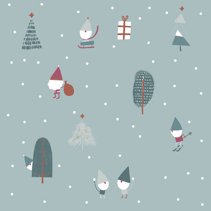 Canvas Cotone Xmas Gnomes