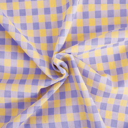 Vichy Gingham Lilac & Yellow