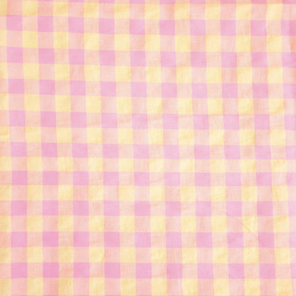 Vichy Gingham Pink & Yellow