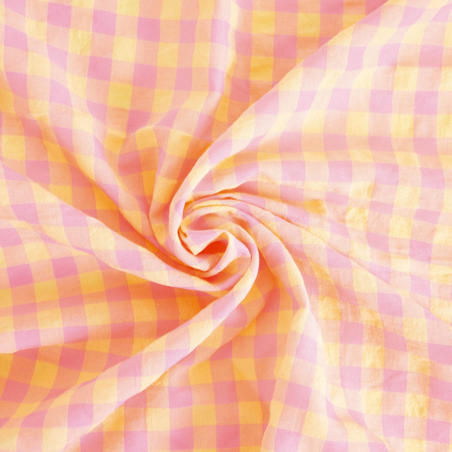 Vichy Gingham Pink & Yellow