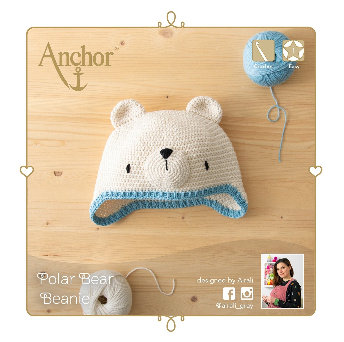 Kit Uncinetto Polar Bear Beanie