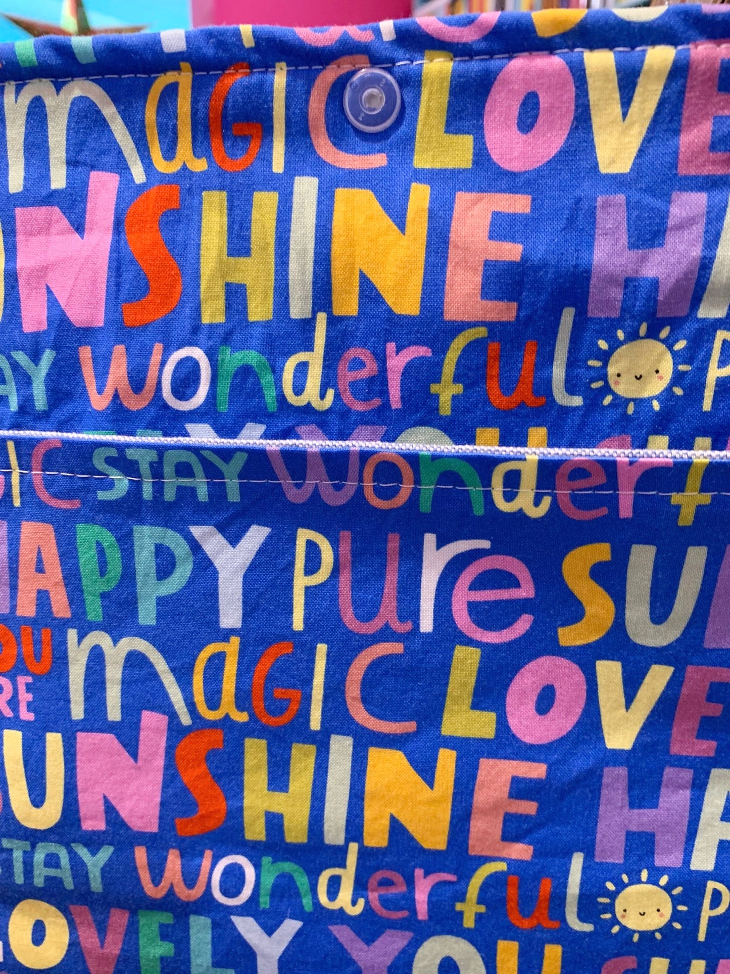 Book Cover Taglia L Whatever The Weather Cloud Blue Words