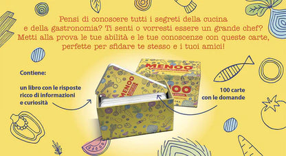 Menoo. Il Super Quiz Della Cucina Per Aspiranti Intenditori con 100 Carte