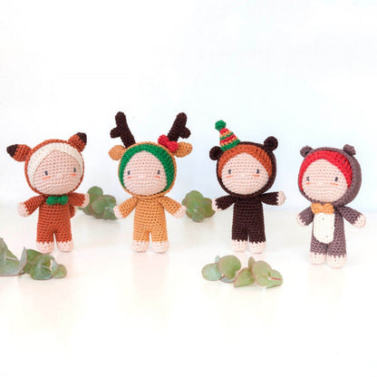 Kit Uncinetto Amigurumi Forest Dolls Gang