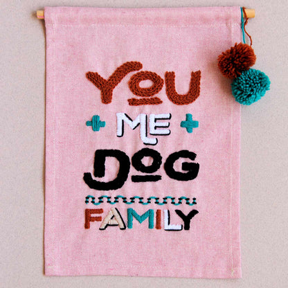 Kit Ricamo You + Me + Dog = Family